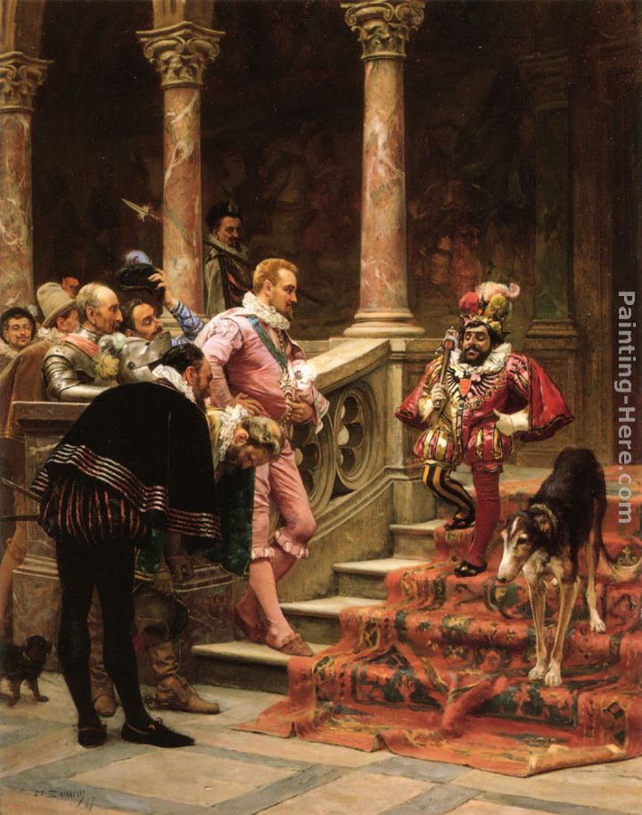 The Favourite Of The King painting - Eduardo Zamacois y Zabala The Favourite Of The King art painting